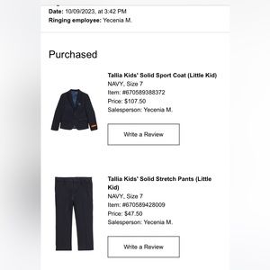 Tallia Kids' Solid Sport Coat
NAVY, Size 7 and Solid Stretch Pant, NAVY, Size 7